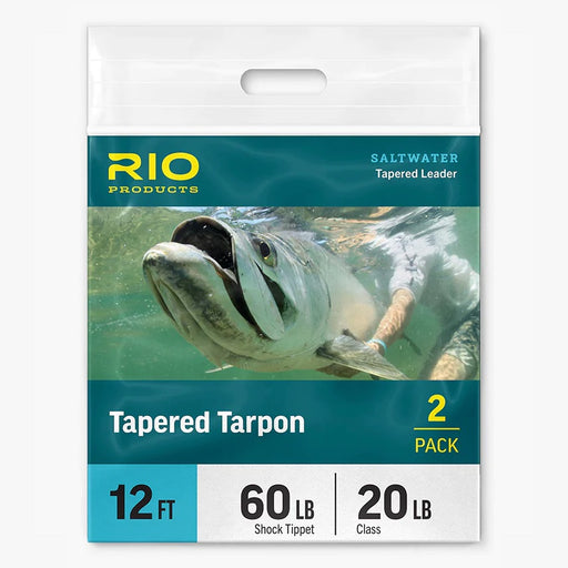 Rio Tarpon Tapered Leader - 12ft - 2 Pack 60lb