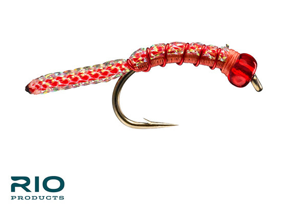 Red Hot Worm - Beadhead - RIO
