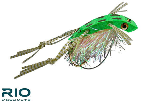 Lime Leopard Popping Frog Lure