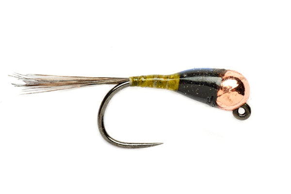 Spanish Bullet Olive Barbless  - Tungsten -  Fulling Mill (Barbless)