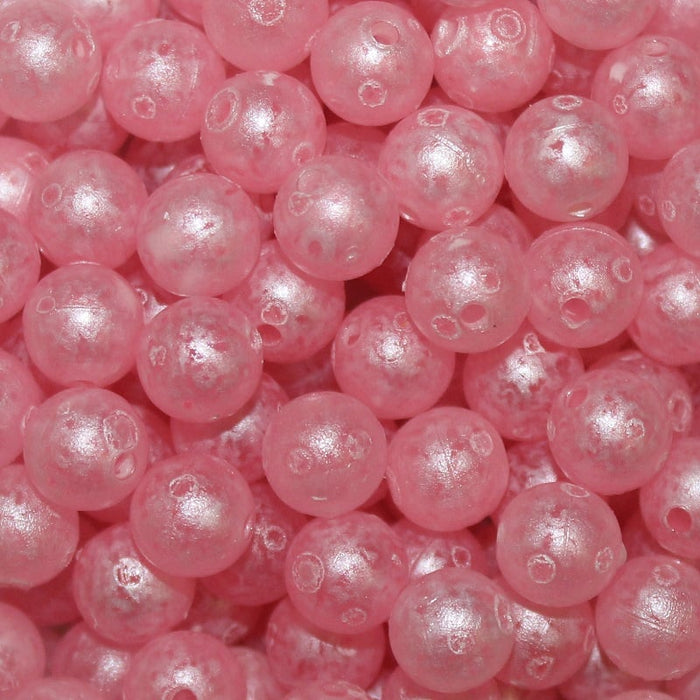Fishing Beads Glass Premium Trout Beads, Steelhead Beads, Salmon Beads 8mm Pink Fishing Beads Glass Premium Trout Beads, Steelhead Beads, Salmon Beads 8mm Pink