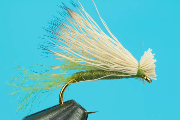 The Fly Fishing Place Olive X Caddis Emerging Caddis Adult Trout Dry Fly -  Set of 6 Flies Size 16