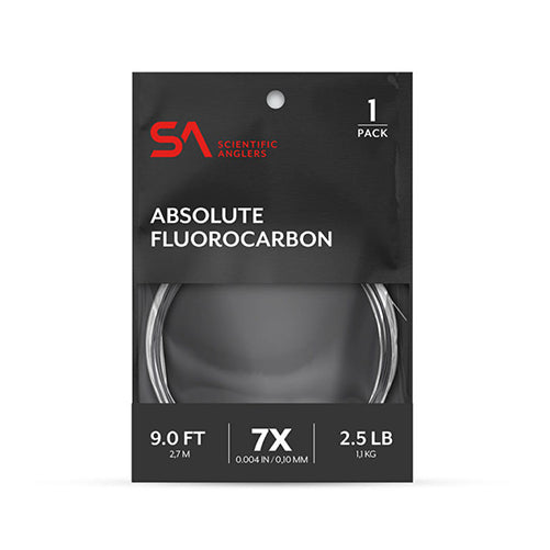 Scientific Anglers Absolute Fluorocarbon Trout Leader 9'
