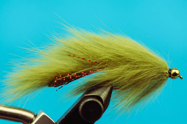 SHADOW Bomber Tail-Brown Hackle Fly Black (Size: 6)